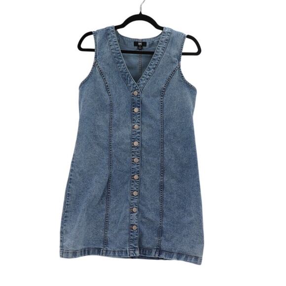 Frye Size Medium Denim Dress - Picture 1 of 9
